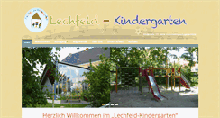 Desktop Screenshot of lechfeld-kindergarten.untermeitingen.de