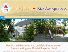 Tablet Screenshot of lechfeld-kindergarten.untermeitingen.de